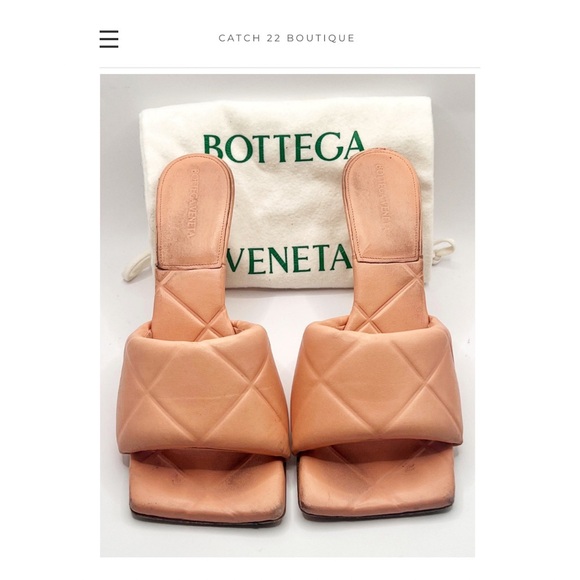 Bottega Veneta Pink Padded Mule Sandal Sz 40.5 (US 10) - Picture 3 of 8